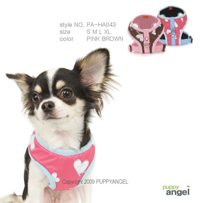 Heart Milky Body Harness and Leash Set